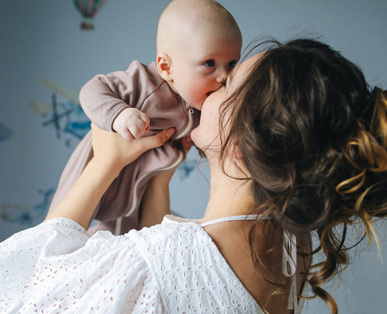 Mother and healthy baby